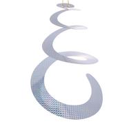 NIYANGLE Repellente Spirale Rotante Argento Uccelli Riflettente per Plastica per Allontanare i Volatili in Modo per Barche e Moli