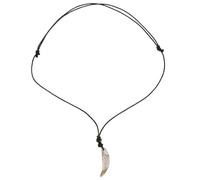 NIYANGLE Retrò in Acrilico a Forma di Dente Pendente Beige Design Unico e Confortevole Unisex per Quotidiano