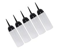 NIYANGLE Ricaricabile per 5Pcs 120Ml Ugello per Shampoo e Balsamo per Parrucchieri Anti-Perdita e Versatile