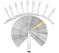 NIYANGLE Righello Misuratore Raggio e Spessimetro Per Corde Di Chitarra, Strumento Liutaio Pieghevole in Materiale Resistente, Kit Compatto Per Manutenzione Professionale e Precisione in Movimento