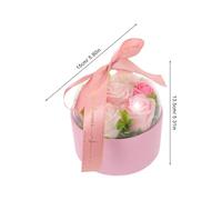 NIYANGLE Rose di Sapone Artificiali Profumate in Scatola Regalo Romantico per Donna Petali Aromatici Sapone da Bagno Floreale Delicato per San Natale e Festa della Mamma