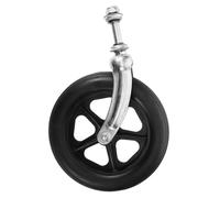 NIYANGLE Ruote con ruota anteriore piccolo lanciatore davanti ruote per deambulatore forniture per sedie a rotelle ruote di ricambio per carrozzina Vuole comode Metallo Nero