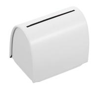 NIYANGLE Scatola Porta Lamette Barba in Ferro Bianco Custodia Compatta e Portatile Per Organizzazione Lame Da Viaggio Contenitore Sicuro Per Archiviazione e Riciclo Lamette Barbershop