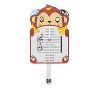 NIYANGLE Scheda Didattica Musicale Pentagramma a Forma di Scimmia per Principianti, Lavagna Portatile per Teoria Musicale, Set di Flashcard per Esercizi Cognitivo-musicali a Casa