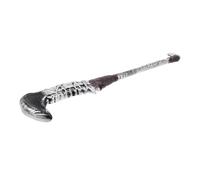 NIYANGLE Scythe in Plastica Marrone per Costume Halloween Accessorio Cosplay Portatile e Leggero per Feste