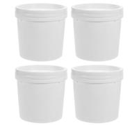 NIYANGLE Secchi Per Vernice Secchi Per Acqua In Plastica Da 1 L Secchio Piccolo Da 0 26 Galloni Con Coperchio Contenitore Per Olio Vuoto 4 Pezzi