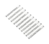 NIYANGLE Set 10 Etichette del Prezzo Trasparenti Numeri Neri per Gioielli e Orologi Cartellini Prezzi per Negozio e Centro Commerciale Espositori Prezzo Facili da Smontare e Regolabili