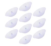 NIYANGLE Set 10 Pezzi Ciotole Plastica Abs per Olio Cappa Ventilata, Facile da Fissare e Intercambiabile, Contenitori Bianchi per Cucina e Raccolta Olio Riutilizzabile