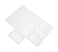 NIYANGLE Set 10 Pezzi Righello Acrilico per Disegno Artistico Regolabile Divisore Proporzionale e Strumento di Misurazione per Sezione Aurea per Pittori Fotografi e Architetti