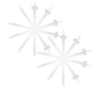 NIYANGLE Set 10 Pezzi Supporti Espositivi per Snack in Pp e Inossidabile Clip Porta Etichette Facile da Installare per Supermercati e Negozi