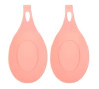 NIYANGLE Set 2 Pezzi Poggiamestolo da Cucina in Silicone Resistente al Calore, Poggia Cucchiaio Antiscivolo Scanalature per Piano di Lavoro, Accessorio Versatile per Utensili e Protezione