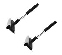 NIYANGLE Set 2 Pezzi Tergivetro Bifacciale la Casa 20x25 Cm Impugnatura Ergonomica, Strumento la Pulizia e Rimozione Dell'acqua su Vetri, Porte Scorrevoli, Box Doccia e Specchi