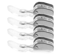 NIYANGLE Set 4 Piedini Pressori per Macchina da Cucire Domestica Piedini da Cucito Resistenti all’Usura Angoli Arrotondati Accessori Multifunzionali per Cucito e Rammendo Facili da