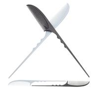 NIYANGLE Set 4pz Pettini per Chioma in Fibra di Carbonio Antistatici, Pettine Coda per Styling e Districante, per Parrucchieri e Uso Quotidiano