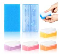 NIYANGLE Set 5 Pezzi Spugne Bagno Colorate, Spazzola Sensoriale Morbida per Pulizia e Massaggio Cute Capelli Ragazzo Ragazza, Accessori Tattili per Bagnetto e Sviluppo Colore Casuale