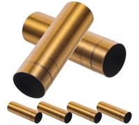 NIYANGLE Set 6 Pezzi Accessori Lampadari in Ferro Oro, Copertura Base Lampada Retro Semplice Installazione Facile per Plafoniera Vintage da Soffitto