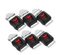 NIYANGLE Set 6 Pezzi Fibbie a Sgancio Rapido per Casco da Lavoro Clip per Cinturini Sottogola in Plastica ad Alta Resistenza Accessori Compatibili per Caschi Protettivi da Cantiere e