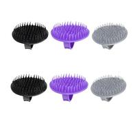 NIYANGLE Set 6 Spazzole per Shampoo e Massaggio del Cuoio Capelluto Ergonomiche, Spazzola per Chioma Delicata per Rimuovere Forfora e Sebo, Adatta a Tutti i Tipi di Chioma, Colore Casuale