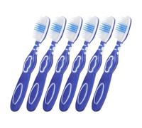NIYANGLE Set 6 Spazzolini da Denti per Prigione con Testa Morbida Grande, Design Compatto in Pp e Nylon, per Migliorare la Salute Orale degli Internati