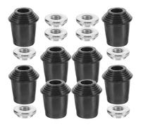 NIYANGLE Set 8 Maniche Antiscivolo per Tamburo Grancassa, Cuscinetti in Gomma Resistente Base in Metallo, Accessori per Batterie per Musicisti e Band, Stabilità e Praticità per Percussioni