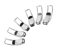 NIYANGLE Set 8 Pezzi Serrature a Scatto in Metallo Chiusura a Molla e Morsetto a Ginocchiera per Coperchi di Contenitori Sigillati e Secchi, Chiusura a Fibbia per Impieghi Gravosi