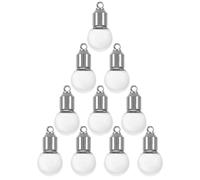 NIYANGLE Set da 10 Mini Bottiglie di Vetro con Tappo a Vite Barattoli Piccole Bottiglie con Coperchio Contenitori Decorativi per Bomboniere e Scatole Romantiche per Viaggi e Fai da Te