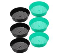 NIYANGLE Setaccio da Giardino Rete Rinforzata in Plastica 6 Pezzi Maglia Regolabile 5mm Operazione Manuale che Fa Risparmiare per Terra e Rocce per Bonsai e Aiuole Rialzate