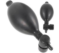 NIYANGLE Sfera Di Gonfiaggio Per Sfigmomanometro in Lattice 2 Pezzi Bulbo Di Pressione Manuale Con Valvole Di Rilascio Gonfiaggio Semplice e Sicuro Per Misuratori Di Pressione