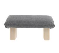 NIYANGLE Sgabello Inginocchiato Ergonomico in Legno, per Postura Corretta | Rivestimento in Cotone, Estetica Naturale, per Ufficio e Lettura, Riduce Pressione alle Gambe