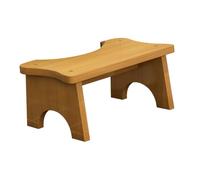 NIYANGLE Sgabello per Sedile Wc in Legno Naturale, Poggiapiedi Stabile per Bagno, Supporto Antiscivolo per Ragazzo Ragazza e Adulti, Compatto per Risparmio Spazio, Ausilio Toilette