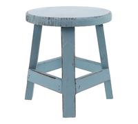 NIYANGLE Sgabello Rotondo in Legno per Giardino e Cortile, Supporto Stabile Multifunzionale per Vaso di Fiori, Piccolo Sgabello Decorativo Rustico ed Elegante per Esterni