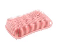 NIYANGLE Spazzola Corpo Silicone Doccia per Bebè, Scrub Corpo in Silicone, Massaggio Delicato e Pulizia Profonda, Uso Bagno e Casa, Rosa