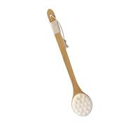 NIYANGLE Spazzola Doccia con per Esfoliazione Della Spazzola per La Schiena Ergonomica Accessorio Bagno per Raggiungere Zone Difficili Bianco