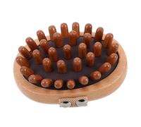 NIYANGLE Spazzola Massaggiante Multi-punta in Legno con Pettine ad Aria Integrato per Massaggio Meridiano Completo e Stimolazione della Circolazione su Tutto Corpo