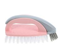 NIYANGLE spazzola per bucato pesante spazzola per la pulizia Scarpe più pulite Cleaner per scarpe spazzola elettrica per la pulizia mano spazzoloni spazzola per scarpe plastica rosa