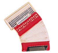 NIYANGLE Spilla a Fisarmonica Rossa in Lega Resistente, Distintivo Musicale Vintage Meccanismo a Spillo Sicuro, Spilla da Bavero Leggera per Eventi Musicali e Uso Quotidiano