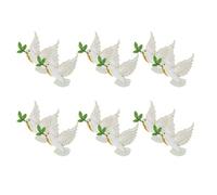 NIYANGLE Spilla Colomba della Pace in Lega di Zinco, Elegante Accessorio Versatile da 12 Pezzi Lucentezza Duratura per Feste e Commemorazioni
