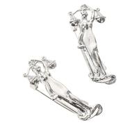 NIYANGLE Spilla da Colletto Simbolo di Giustizia Stile Antico 2 Pezzi in Lega Argento Statua Greca Elegante e Classica per Abito Business e Prom