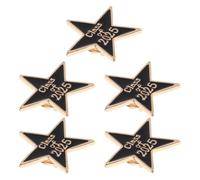NIYANGLE Spille a Forma di Stella 5 Pezzi per Festa Back To School Party, Accessorio Versatile in Lega di Zinco per Abbellire Abiti, Ricordo Elegante per Laureati