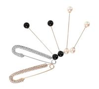 NIYANGLE Spille per Camicia da Donna 6 Pezzi Perle e Strass, Design Minimalista e Raffinato in Lega di Zinco, Fermacintura Anti-gap per Uscite Casual Quotidiane