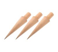 NIYANGLE Stampi per Coni Gelato in Legno Riutilizzabili Set da 3, Formatori per Coni D'uovo e Dessert, Utensili per Dolci Fatti in Casa e Ristorazione