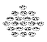 NIYANGLE Stampi per Crostate e Muffin Multiuso in Acciaio Inox 20 Pezzi per Famiglia e Riunioni tra Amici