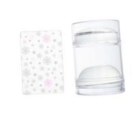 NIYANGLE Stamping Plate For Nail Art DIY Nail Decoration Tool Butterfly Pattern Stamping Plate Silicone Stamper Stencil Tool Salon Use Transparent Material