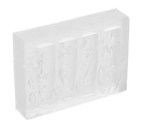NIYANGLE Stampo per unghie: stampo in silicone per nail art, strumento floreale intagliato 3D, stampo per abbellimento a forma di giglio, accessorio creativo per manicure per uso professionale e