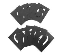 NIYANGLE Stencil per Numeri Porta in PVC Nero Riutilizzabile 0-9 Leggero e Flessibile per Segnare Parcheggi e Creare Insegne Personalizzate