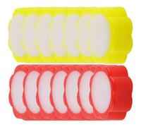 NIYANGLE Strumenti per Conteggio del Denaro a Forma di Fiore 16 Pezzi Spugna Umidificante per Dita Accessori Ufficio per Cassieri Idratante Punta Dita per Uso Bancario ed Esami