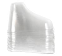 NIYANGLE Supporti per Scarpe e Calzini in Plastica Trasparente 9 Cm, Manichino Piedi Modellatore per Stivaletti, Espositore Piedi Finti Set da 40 Pezzi per Mantenere la Forma