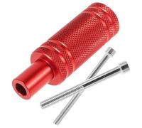 NIYANGLE Supporto Faro per Parafango Anteriore, Lega di Alluminio, Rosso | Montaggio Esterno, Fori da 14mm e 24mm, Stabile e Scooter Elettrici