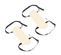 NIYANGLE Supporto per Bracciolo Massaggiante 2 Pezzi per Lettino da Massaggio, Poggiamani Imbottito in Spugna Bianco, Accessorio per Estetica e Trattamenti Professionali in Saloni