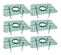 NIYANGLE Supporto per Coltivazione Fragole Verde 6 Pezzi in Plastica | Struttura Creativa, Aiuta a Tenere Pulite le Bacche, Facile da Inserire nel Terreno, per Orti e Piccoli Ortaggi